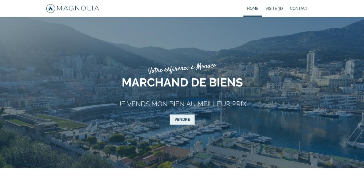 Magnolia Immobilier Monaco - Site Internet