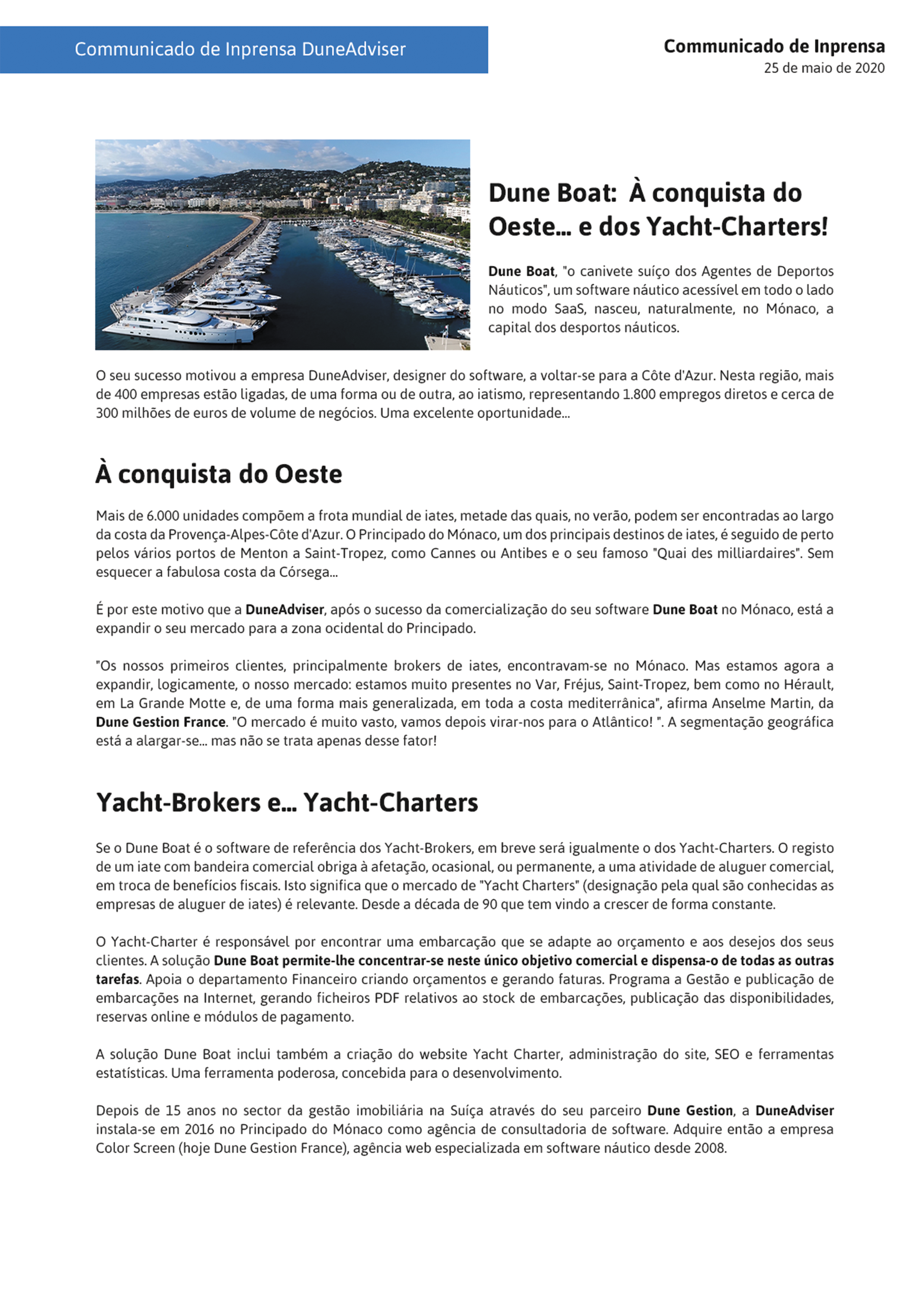 Dune Boat -  Ã€ la conquête de l'ouest
